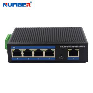 China Din Rail 5 port UTP RJ45 Ethernet Network Switch IP40 For CCTV IP Camera on sale