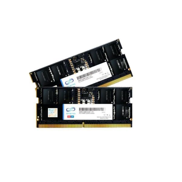 DDR5 262pin 32GB 5600MHz So-DIMM PC-44800 1.1V Non Ecc Gen 5 Memory Consumer Garde Memory Module Speed Booster Overclocking Memory Speed up to 5000MHz