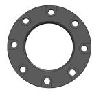 EN1092-2 DN32 Pipeline Galvanized Ductile Iron Flange