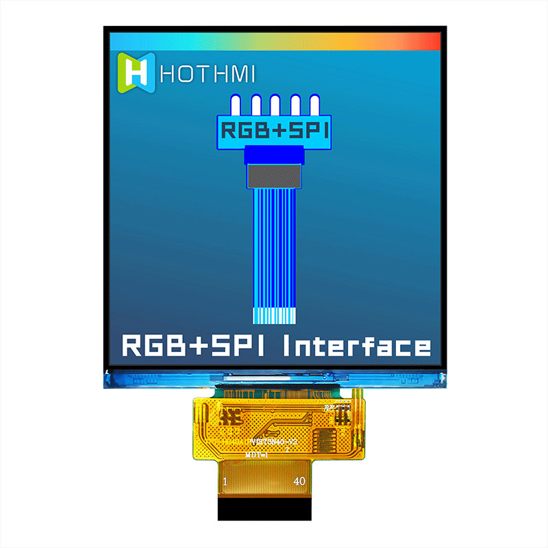 4 Inch 480x480 Dots Square TFT LCD Display Sunlight Readable SPI RGB ST7701S