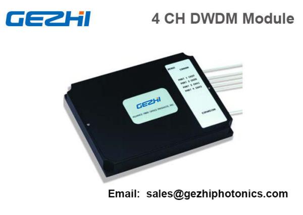 Quality Dense WDM Mux Demux Module box 4 Channel LC/PC Optical DWDM System for sale