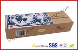 Wholesale Blue and White Craft Paper Printing Cigarette Packaging Boxes Homemade High End from china suppliers