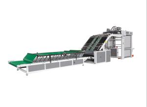 China Automatic Corrugated Sheet Pasting Machine PLC Control Double Servo Motors on sale