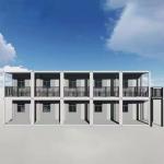 Flat Pack Container House Steel Structure and EPS Sandwich Panel Wall and