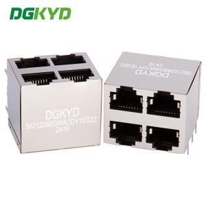 Wholesale DGKYD59212288GWA1DY1E022 Multi Port RJ45 Connector Without Light And Filter, Network Port Socket Stacked Interface from china suppliers