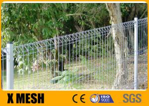Wholesale 2.1m X 2.4m High Security Curved Metal Fence With Silver Color from china suppliers