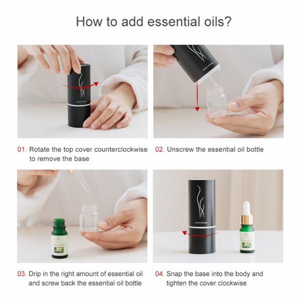 Portable USB Powered Scent Nebulizer For Travel