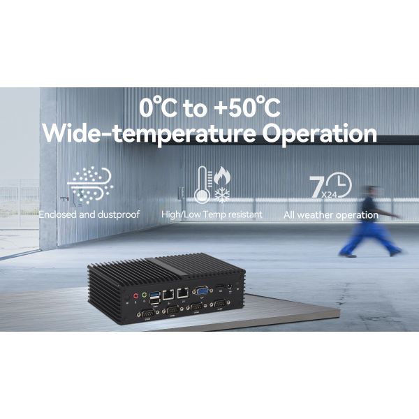 Intel Celeron J1900 Processor Fanless PC DDR3L 8GB With 7COM 2LAN Industrial PC