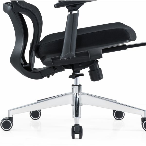 Ergonomic High Back Full Mesh Chair With Adjustable Headrest Armres Waist Pillow