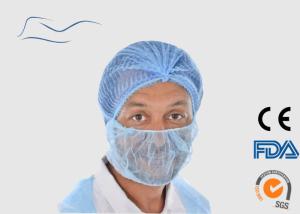 Wholesale Single Use Surgical Beard Hair Net Elastic Non Woven Material Blue Color from china suppliers