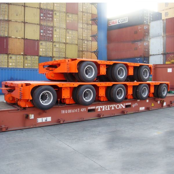 Semi-Trailer for Heavy Equipment Transport Multi-Axle Hydraulic Low Bed Truck Trailer