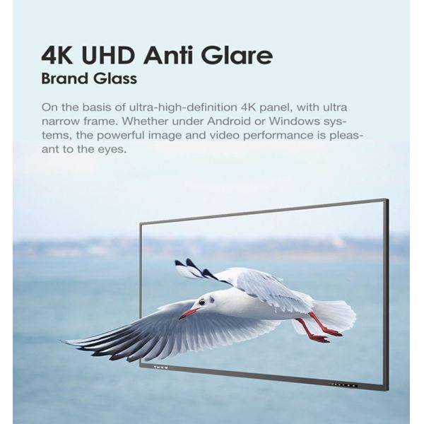 DLED Touch Screen Interactive Flat Panel Intelligent 65 Inch Interactive Panel For Education