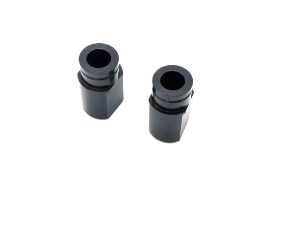 Quality Feeding Mouth Cnc Lathe Machining Parts Black Plated Titanium Anti Rust for sale