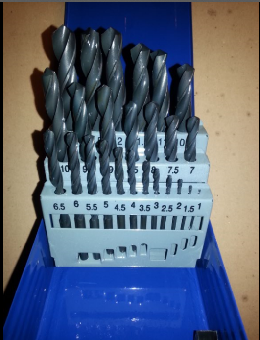 25PCS HSS Twist Drill Bit Set 1-13mm for Metal Drilling
