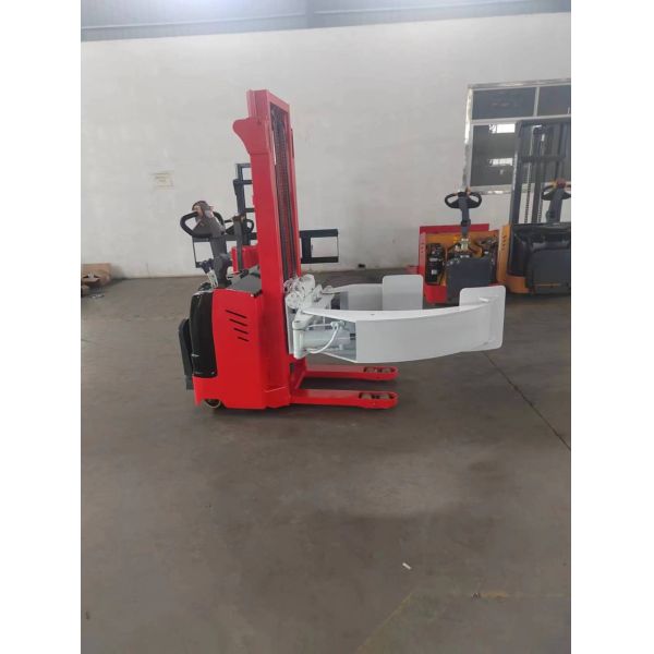 1.5 Ton 9.84ft Electric Lift Pallet Stacker For Roll Paper Handing