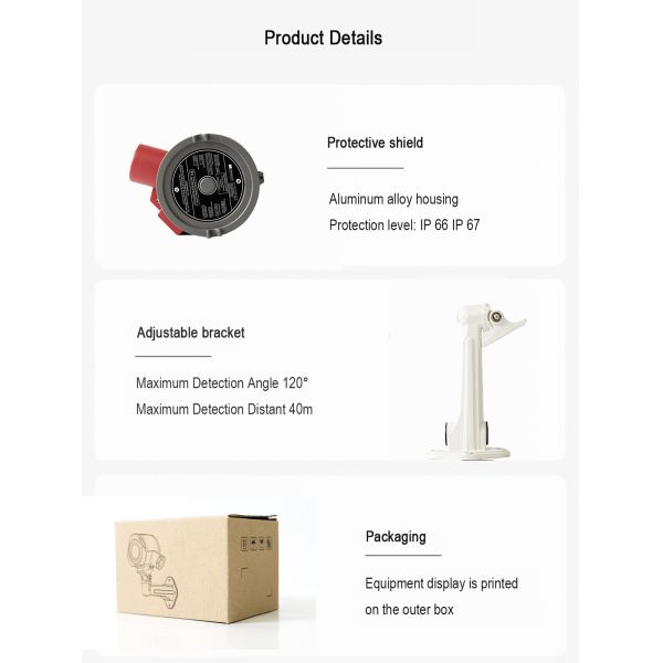 Mic-200-Fd707ex Ultraviolet Infrared Flame Detector Explosion Proof 2 Flames