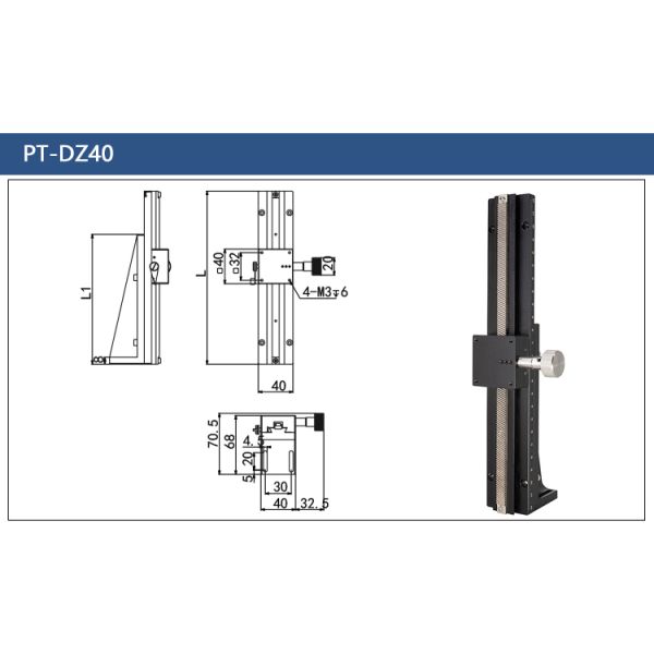 Fine Adjustment Moving Stages Manual Dovetail Vertical Lifting Sliding