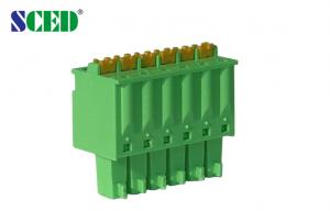 China Electronic Pluggable Terminal Block Connectors 2p - 22p Screwless/ Spring on sale