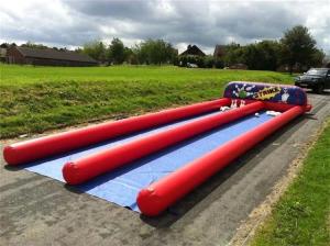 China Outdoor Inflatable Human Bowling Game Inflatable Bowling Alley With Zorb Ball on sale