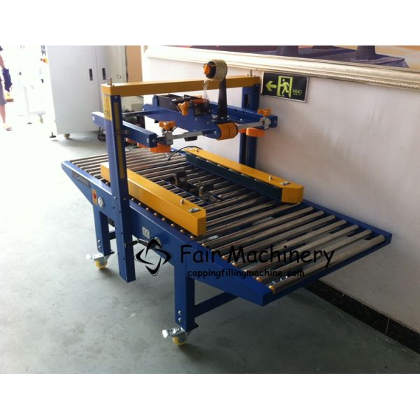 500mm Package SUS304 Carton Sealing Tape Machine Automatic Tape 0.35KW