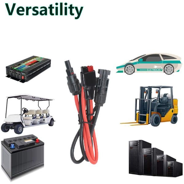 IP67 VDE RV Solar Power Cable PV Solar Connector To Goal Zero Unipolar Plug