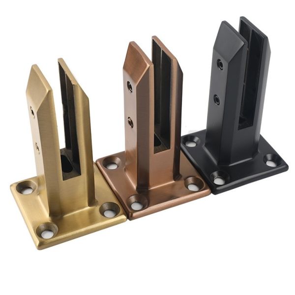 Side Mounted Glass Spigots Glass Pool Fence Matt Black White Golden SS2205 SS316 SS304 Spigot