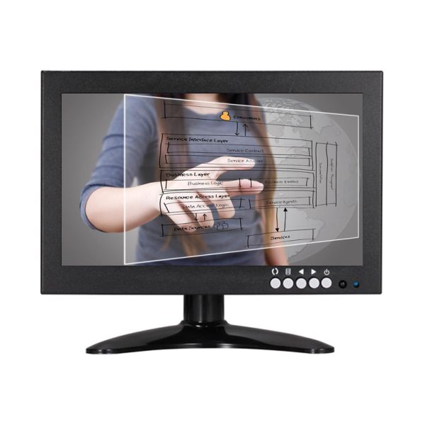 High Brightness 8 Inch YPBPR LCD BNC Monitor Industrial HD Input