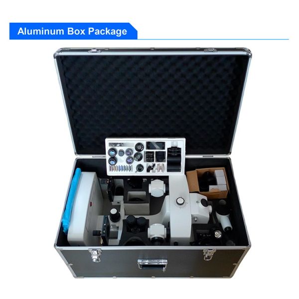 Motorized Digital Forensic Comparison Microscope with High Resolution CCD Camera and LED Illumination for Laboratory Research