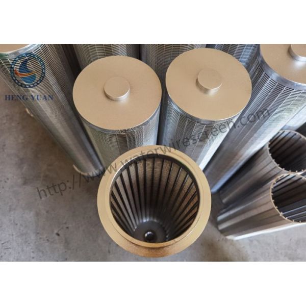 Resin Catcher Wrapped Johnson Wire Screen Tube Stainless Steel 316l For Resin Filter