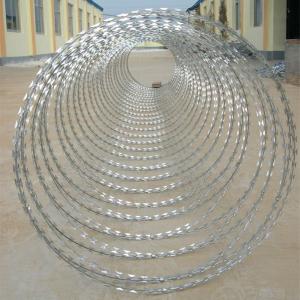 China Practical Razor Wire Fence Easy Installation With Sharp Blades Rust Resistant on sale
