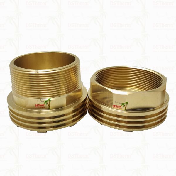 Brass Female & Male Threaded Inserts CW617N for Valves Higher Thermal Conductivity Corrosion Resistance
