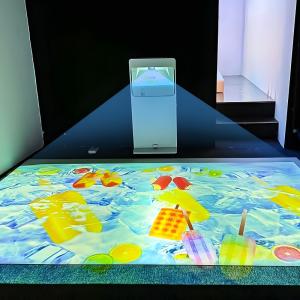 3300lm Mobile Interactive Floor Projector For Floor Projection
