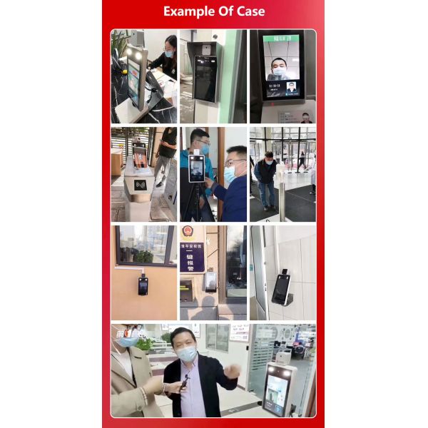 Access Control Thermal PTZ Camera Non Contact Human Body Temperature Measurement