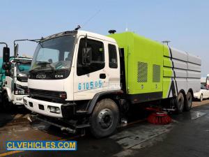 China FVZ CXA 300hp ISUZU Road Sweeper Truck 6X4 With High Pressure Water Cleaner on sale