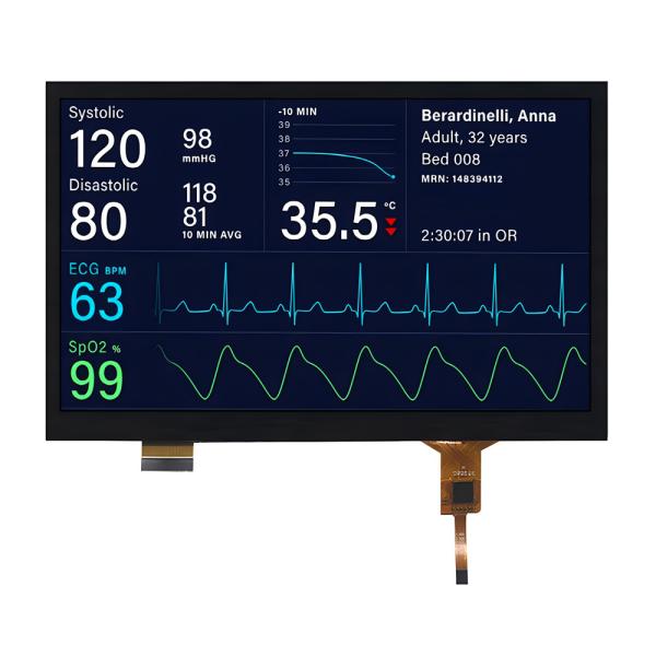 Quality 7 Inch Capacitive Touchscreen TFT Display Module 1024x600 IPS MIPI Interface Automotive Grade for sale