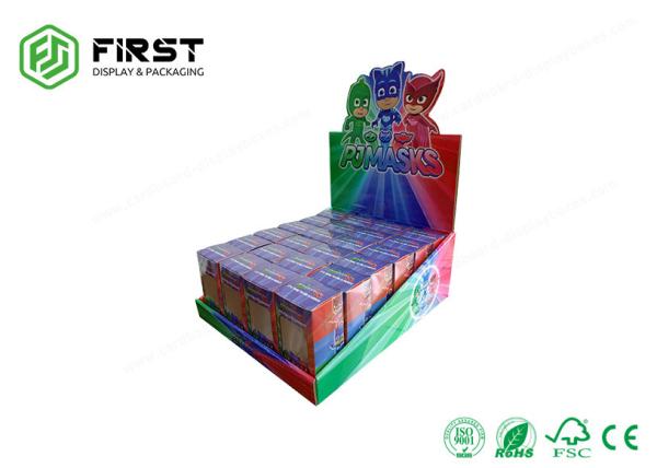 Full Color Printing Customized Foldable Corrugated PDQ Paper Counter Display For