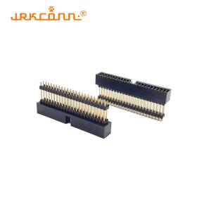 China Customized Pitch 2mm Idc Box Header Connector Idc Double Layer 180 Degree Pcb Header Connector on sale