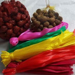 China Supermarket Plastic Net Packaging Bags Standard Mesh Sizes Fruit Vegetables Application on sale