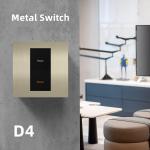 RS485 Protocol Wall Light Switch Backlight Style Push Button Power Switch