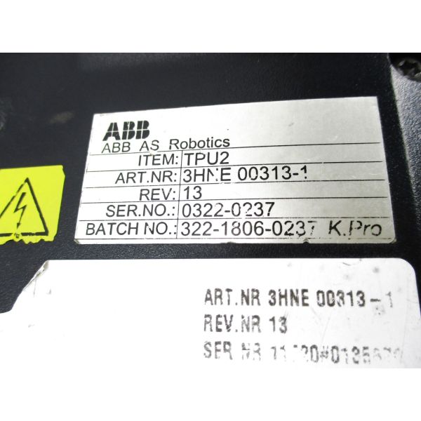 3HNE00313-1 S4C BACKLIGHT TPU2 33 FT CORD PROG.UNIT W/ BACKLIGHT UNIT FOR ABB IRB ROBOT,NEW ORIGINAL.