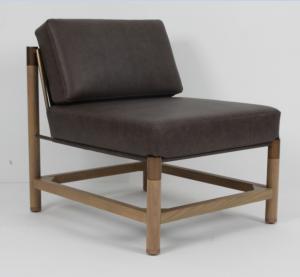 Wholesale Modern Design Solid Oak Wood Lounge Chair Hotel Bedroom With Metal Accents from china suppliers