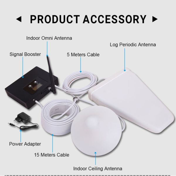 Dual Band DCS LTE 2G 4G Network Booster Repeater Real Time Display