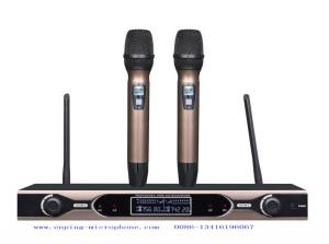 Wholesale X11 fixed frequency wireless microphone system UHF Dual channel rack mountable very low price from china suppliers