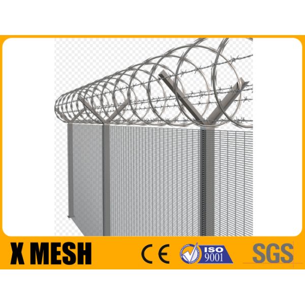 Hole 3"X0.5"Anti Climb Wire Mesh Fencing Galvanized Easy Assembled