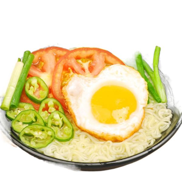 500G Stir Fried Noodle OEM Wheat Flour Smooth Chewy Quick Cooking Instant Noodles