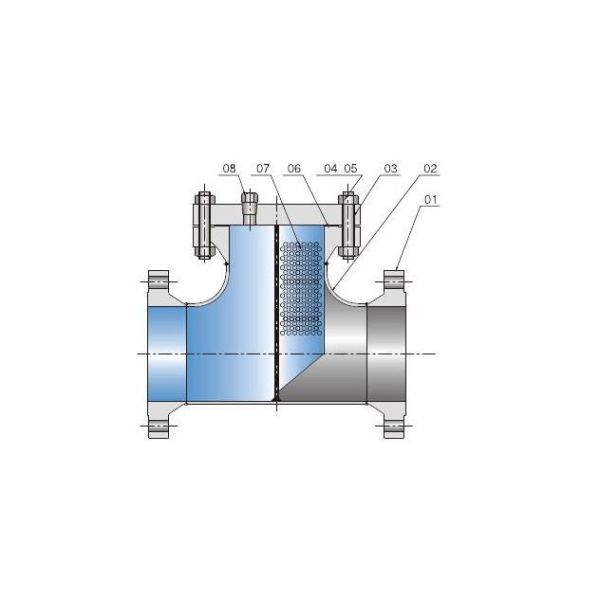 Weld End T Type Strainer Stainless Carbon Steel BW 150LB - 300LB - 600LB