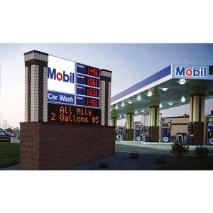 China 6500cd/Sqm Gas Station Led Display 1R1G1B P10 For Advertising on sale