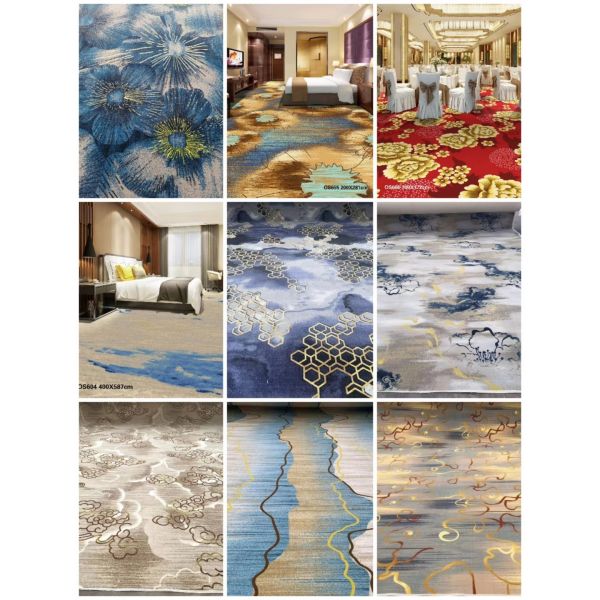 High Luxury Hotel Carpeting For Wedding Corridor Balcony Anti Slip