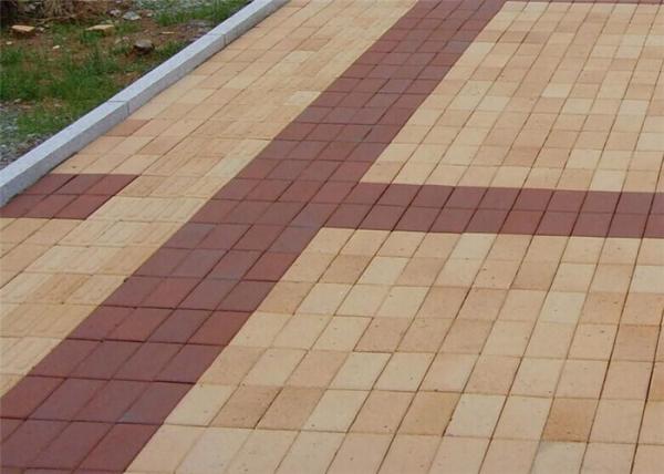 Quality Low Water Absorption Outdoor Wood Floor Tiles , Thin Brick Pavers For Garden / Landscape for sale