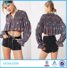 Boho Style Women Floral Printed Blouse